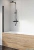 Radaway Nes Black Pnj parawan nawannowy 80cm lewy przejrzyste 10011080-54-01L